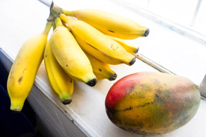 Bananes et mangues à São Paulo